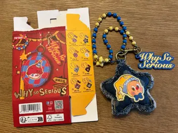 WHY SO SERIOUS 데님 스타 키링