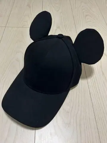 도쿄 디즈니랜드 리조트 미키 귀 달린 블랙 캡 58cm 성인 새상품급