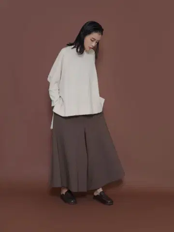 CYAN TOKYO 시안토쿄 round yoke big gaucho