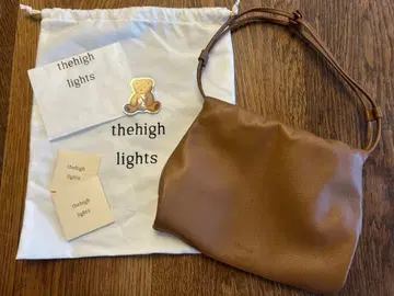 thehighlights 브라운 가죽 숄더백