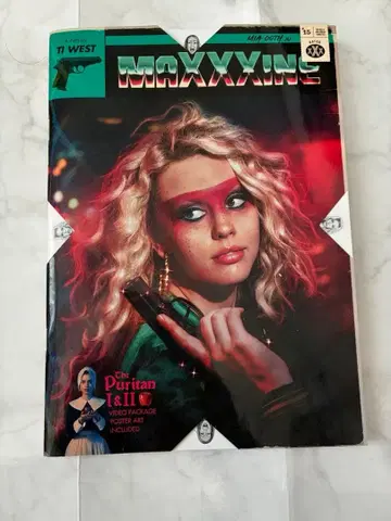 맥신 영화 팜플렛 선행 엽서 포함 A24 미아 고스 주연