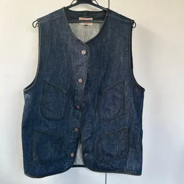 ONE PIECE OF ROCK 데님 베스트 XL