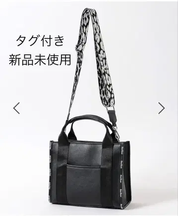 [ 미사용 새상품 ] BAYFLOW 로고 파이핑 스퀘어 토트백