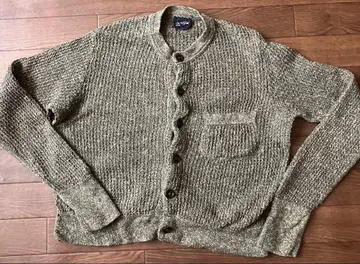 45R  와플 니트 소 가디건/카키