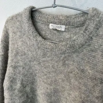 BEAUTY&YOUTH 니트 믹스 라이트 그레이 M 사이즈