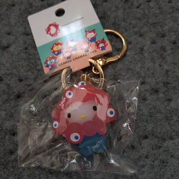 산리오 미야쿠미야쿠 헬로키티 클리어 입체키링 만박