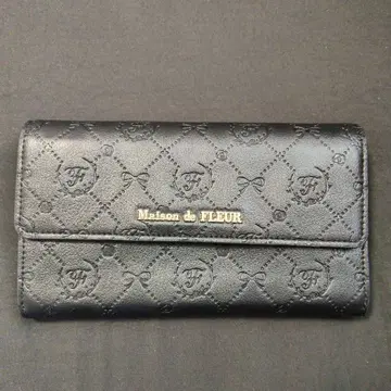 메종 드 플뢰르 모노그램 장지갑 블랙