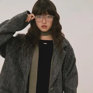 loin nuit shaggy coat / 샤기 코트 다크 그레이