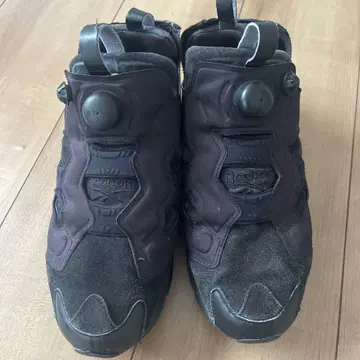 스웨이드 Reebok Pump Fury 블랙 스니커즈 25.5