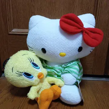 레어 헬로키티 트위티 봉제 인형