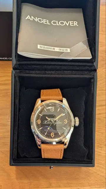 ANGEL CLOVER 아날로그 시계 매트 모터사이클 콜라보 mutt
