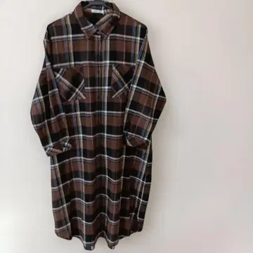 OLIVE des OLIVE 체크 무늬 셔츠 원피스