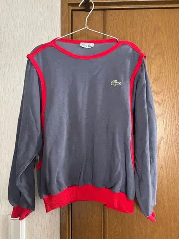 Lacoste 그레이 레드 트레이닝복