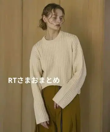 [ MANOF ] 마노프 라운드 크롭 니트