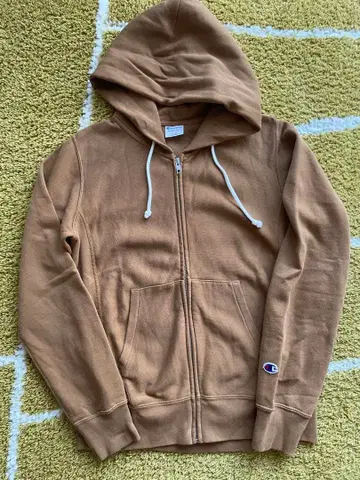 Champion 브라운 집업 후드티