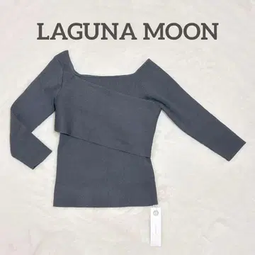 새상품 택 포함 LAGUNA MOON 오프숄더 타이트 니트 풀오버
