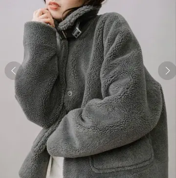 새상품급 munich 울 시프 보아 무스탕 봄버 자켓