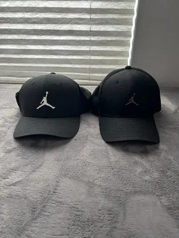 블랙 점프맨 로고 캡 2개 세트