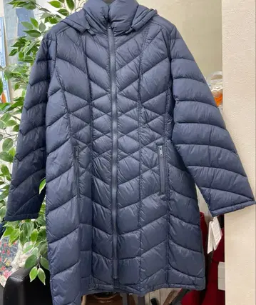 다운 자켓 코트 네이비