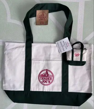 12/2 출시 TRADER JOE'S 에코백 + 마이크로 토트 그린