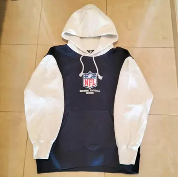 NFL 후드 부착 후드티 네이비/그레이