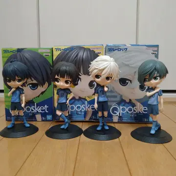 Qposket 블루 록 피규어 4체 세트