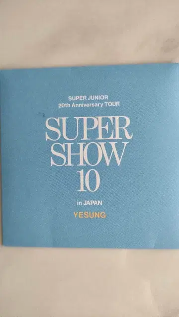 SUPER JUNIOR SUPER SHOW 10 YESUNG
