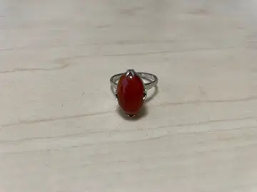 카넬리안 앤티크 실버 반지