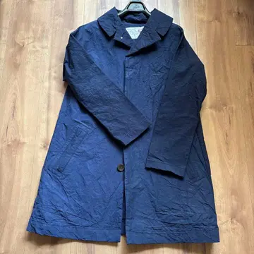 새상품 코모노 리프로덕츠 롱 자켓 주름 가공