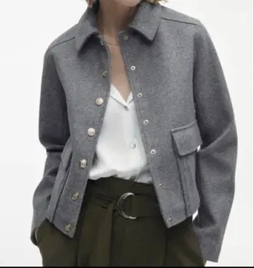 ZARA 골드 버튼 소프트 자켓