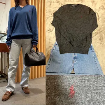 컨디션 최상 preloved SHINZONE 랄프 로렌 v넥 스웨터