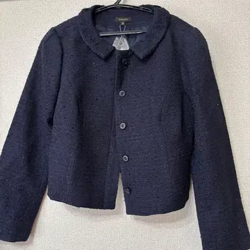 컨디션 최상 TOCCA 네이비 버튼 자켓 원피스 셋업