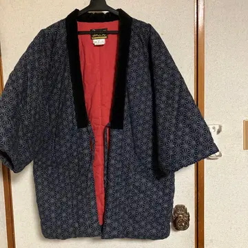 구루메 면 솜 누비 수제 반텐 남녀 공용