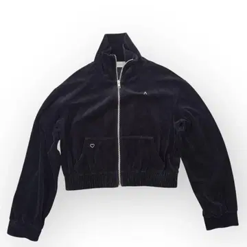 ANDMARY 안드마리 자켓 블랙 벨로아 집업 심플