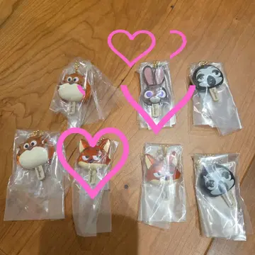 동물 캐릭터 아크릴 키링 8개 세트