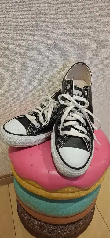 CONVERSE 올스타 블랙 가죽 로우컷 스니커즈 즉시 구매 OK