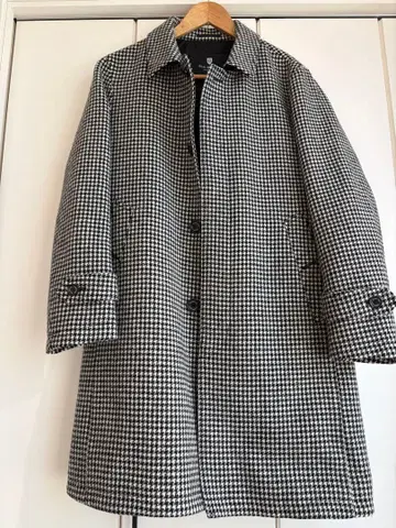 BLACK LABEL 스텐카라 코트 하운드 투스