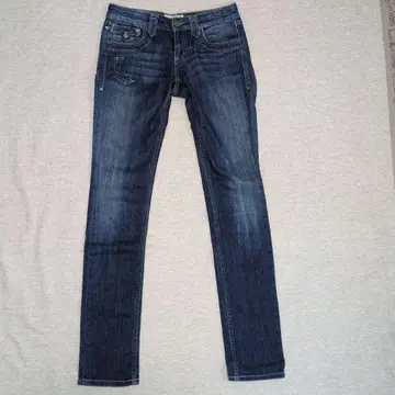 슬림핏 다크 블루 데님