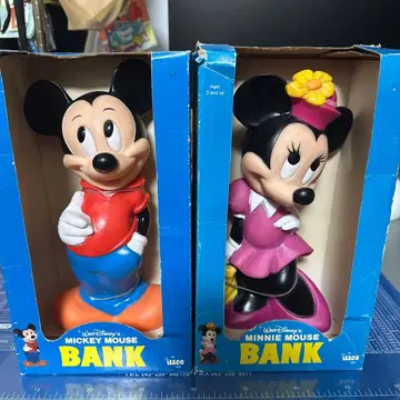 DISNEY 미키 미니 저금통 박스 포함 미사용