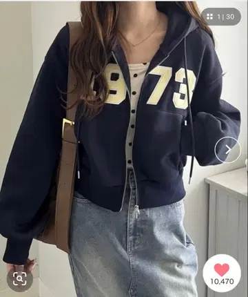 새상품 geera nelliy 숏 기장 더블 지퍼 후드 맨투맨