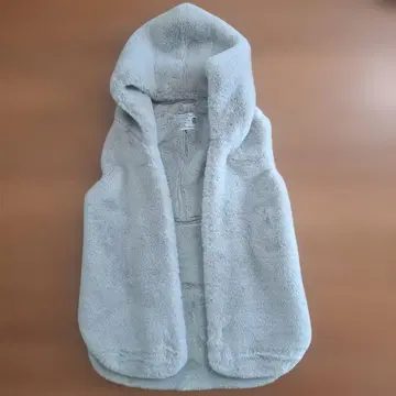 PASSIONE 파시오네 페이크 무스탕 베스트 그레이 38