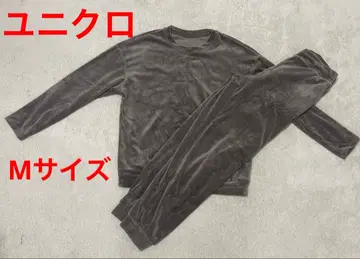 유니클로 울트라 스트레치 스무스 세트 룸웨어 브라운 M 사이즈