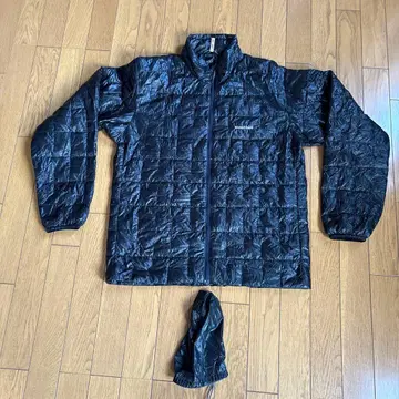 mont-bell 블랙 다운 자켓 수납 봉투 포함