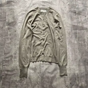 익스트림 캐시미어 코튼 캐시미어 크루넥 가디건 그린