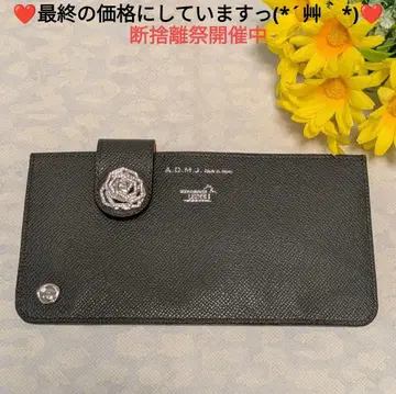 [새상품급] ADMJ 장미 모티브 슬림 지갑 (상자 없음)