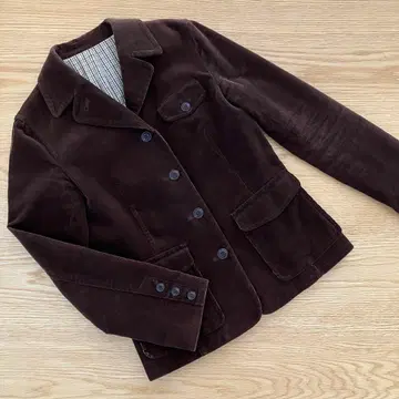 로이스크레용 코듀로이 테일러드 자켓 구제 의류