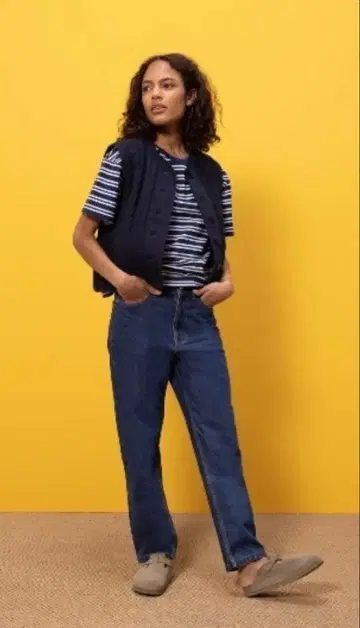 [ 컨디션 최상 ] PETIT BATEAU 네이비 퀼팅 베스트