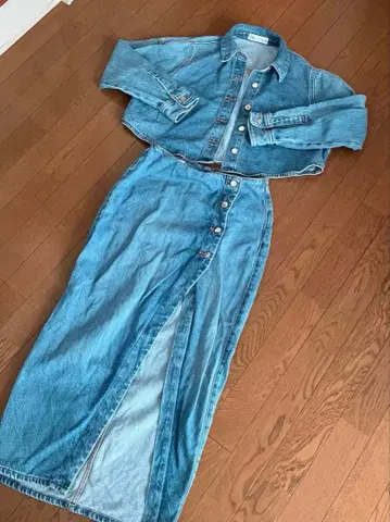 ZARA 데님 셋업