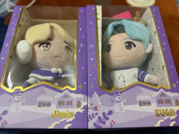 BTS 봉제 인형 Purple Holidays SUGA JIMIN 세트