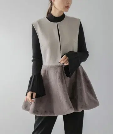 [ 새상품급 ] AMELY 베스트 베스트 그레이 퍼 식